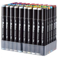 齐心 ZYMK05-60 双头彩色马克笔 60支装 1-6mm